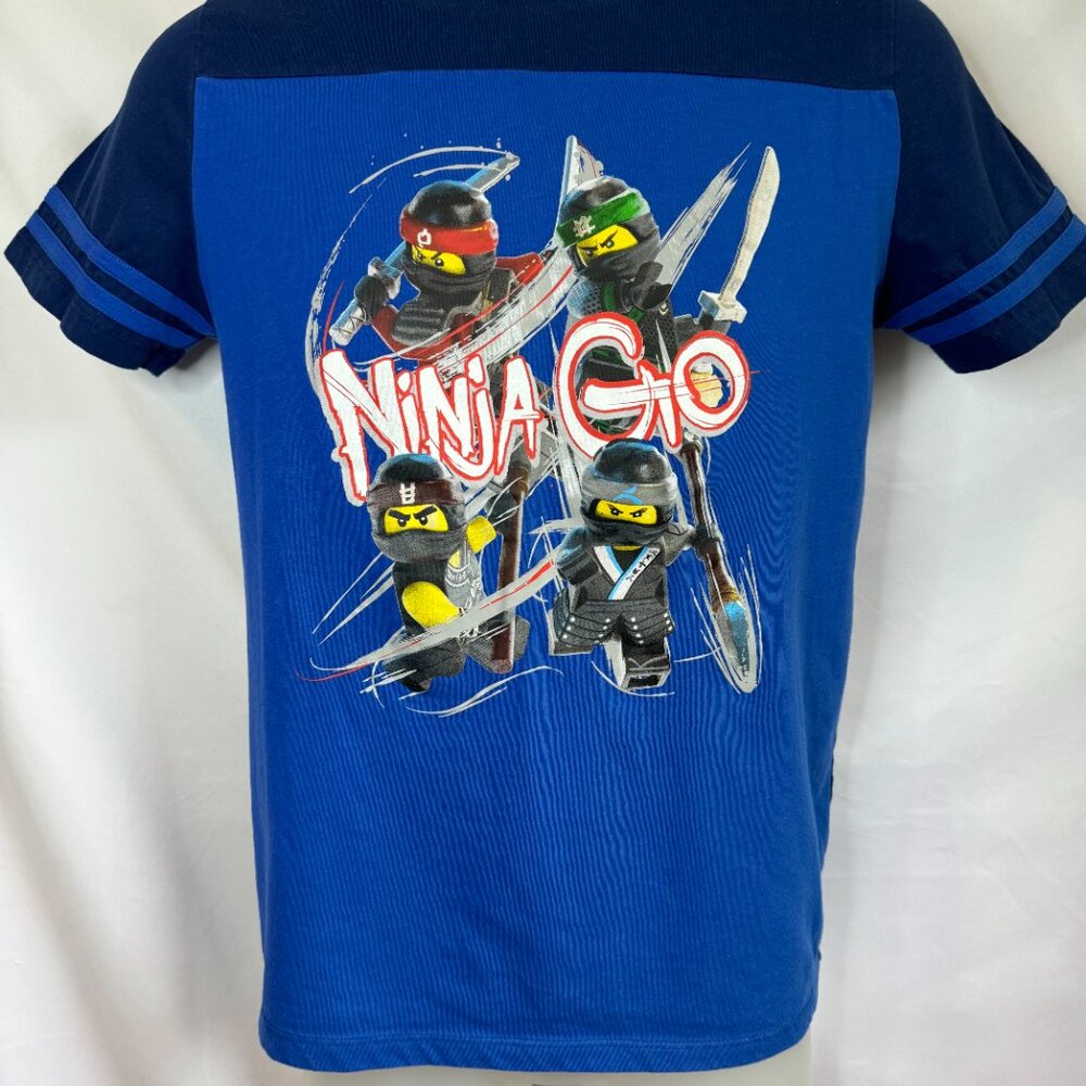 Lego Ninjago Ninja Group Graphic Tee Boys Sz XL Blue